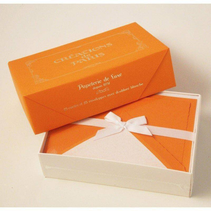 Création de Paris Deckled 25 Note Card Boxed Set | 10 Color Choices | Rossi 1931 Italian Stationery-LetterSeals.com