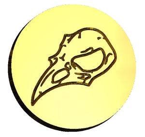 Crow, Raven, Rook Skull #1 Wax Seal Stamp- Made in USA- LetterSeals.com