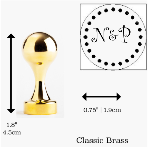 Curlz MT Monogram Wax Seal Stamp- Made in USA- LetterSeals.com