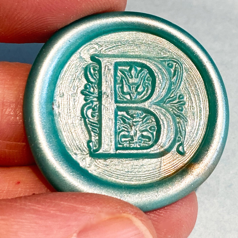 Custom Font Initial Wax Seal Stamp- Made in USA- LetterSeals.com