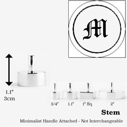 Custom Font Initial Wax Seal Stamp- Made in USA- LetterSeals.com