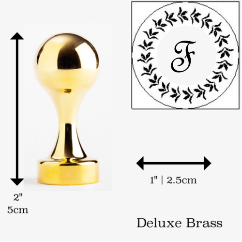 Custom Font Initial Wax Seal Stamp- Made in USA- LetterSeals.com