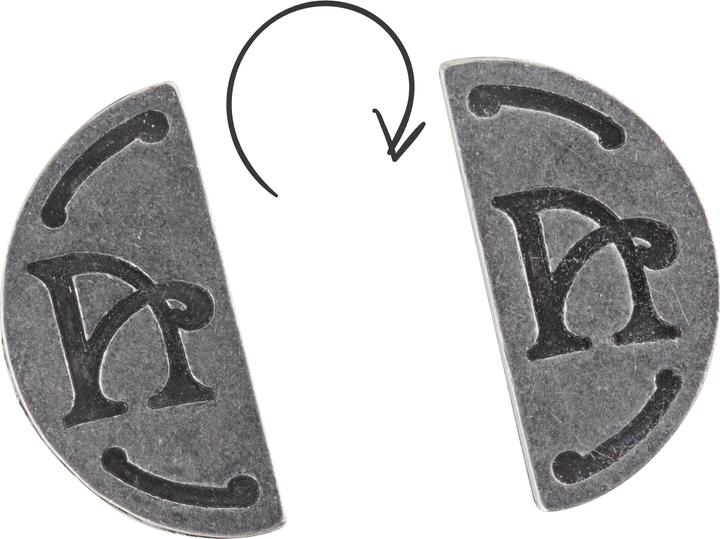 Double Sided Monogram Coins-LetterSeals.com