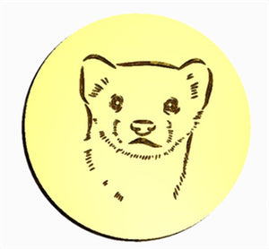 Ferret Face 1 Wax Seal Stamp- Made in USA- LetterSeals.com