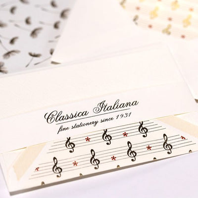 Foil Embossed Note Cards | Rossi 1931 Italian Stationery-LetterSeals.com