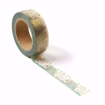 Foil Waves Washi Tape-LetterSeals.com