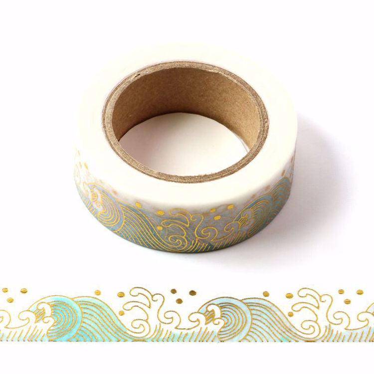 Foil Waves Washi Tape-LetterSeals.com