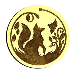 Forest Fox and Bird Wax Seal Stamp- Made in USA- LetterSeals.com