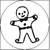 Gingerbread Man + Bow Wax Seal Stamp- Made in USA- LetterSeals.com