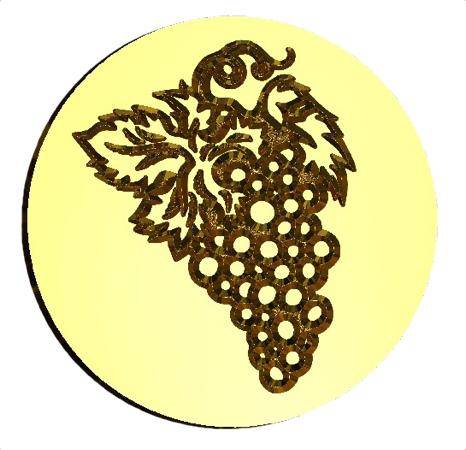 Grapes Wax Seal Stamp- Made in USA- LetterSeals.com