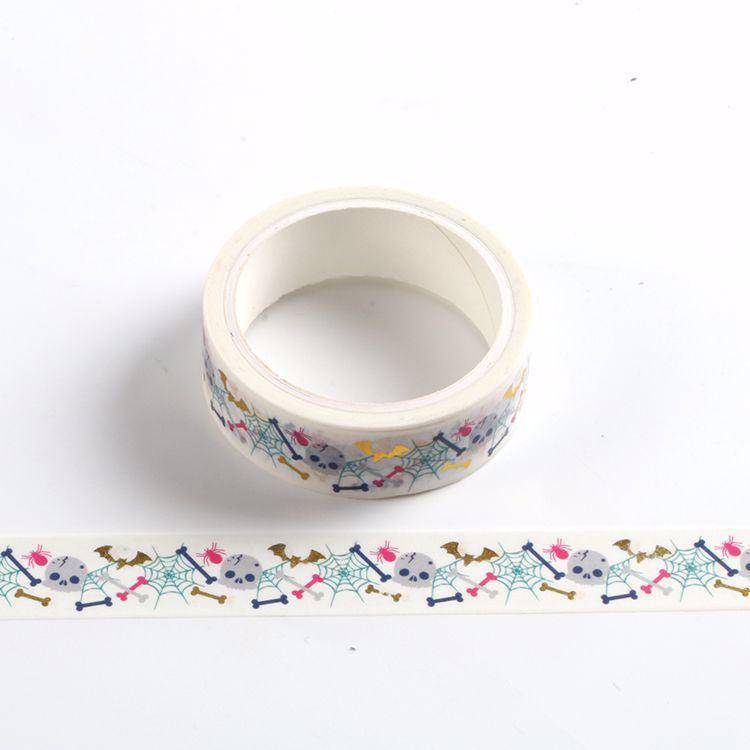 Halloween Skull & Bones Washi Tape-LetterSeals.com