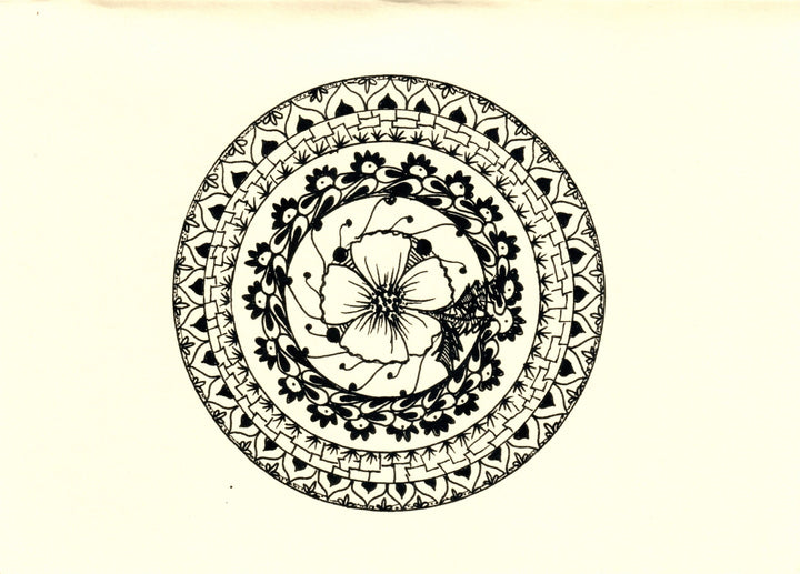 Hand Drawn Mandala Note Cards-LetterSeals.com