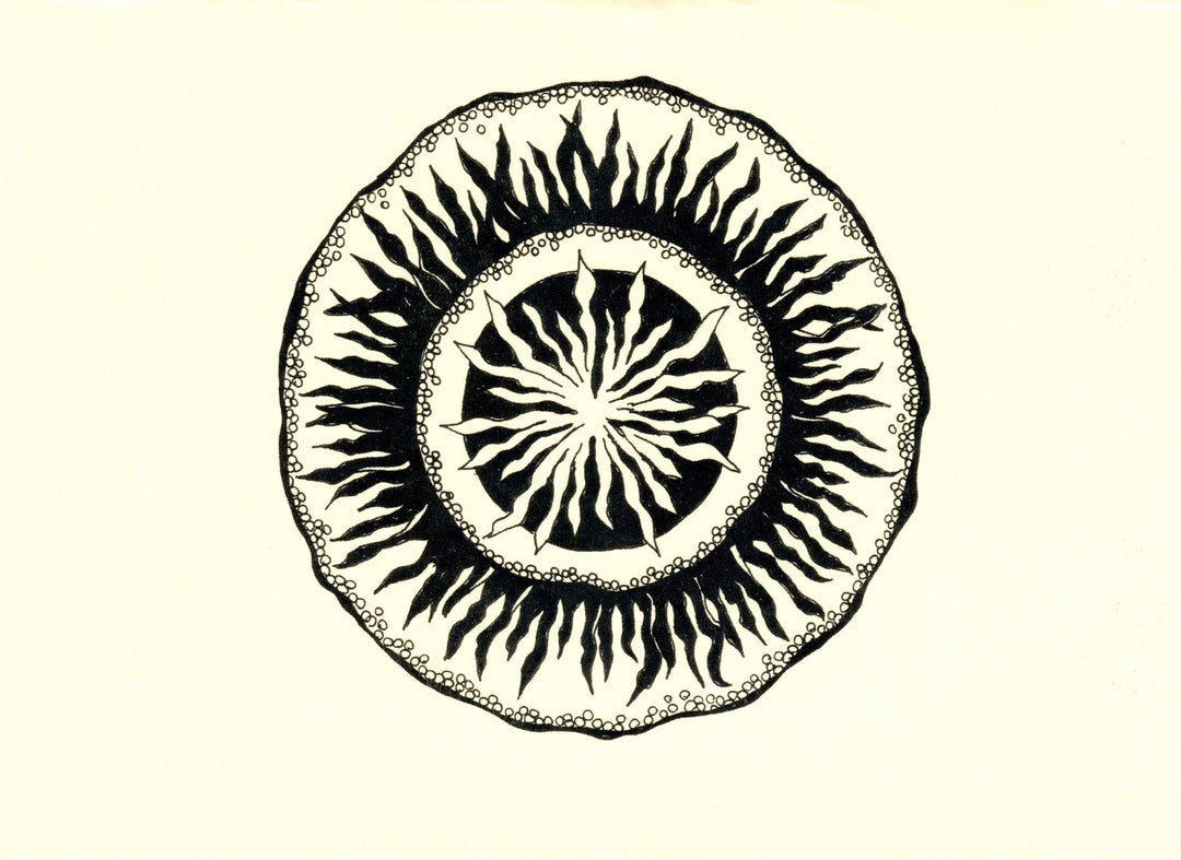Hand Drawn Mandala Note Cards-LetterSeals.com