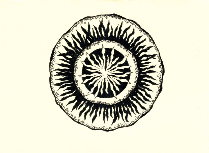 Hand Drawn Mandala Note Cards-LetterSeals.com