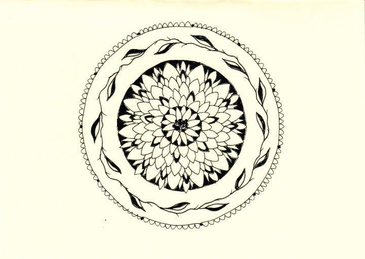 Hand Drawn Mandala Note Cards-LetterSeals.com
