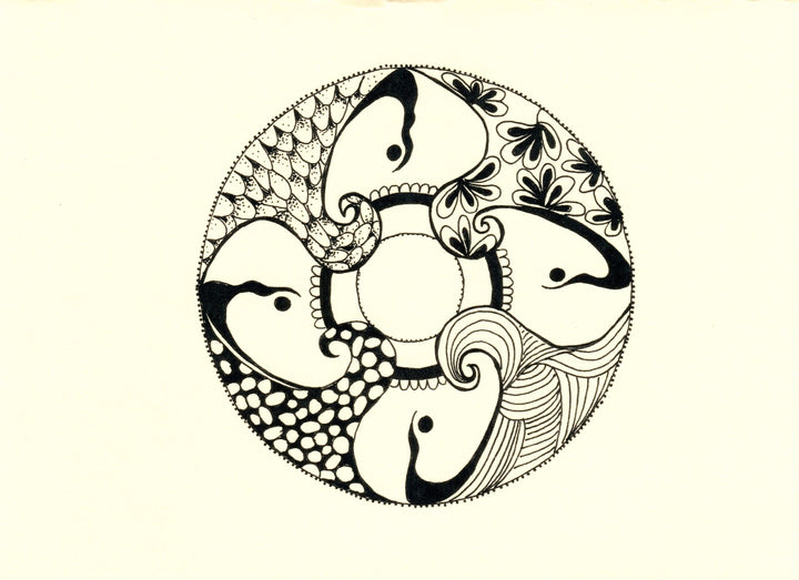Hand Drawn Mandala Note Cards-LetterSeals.com