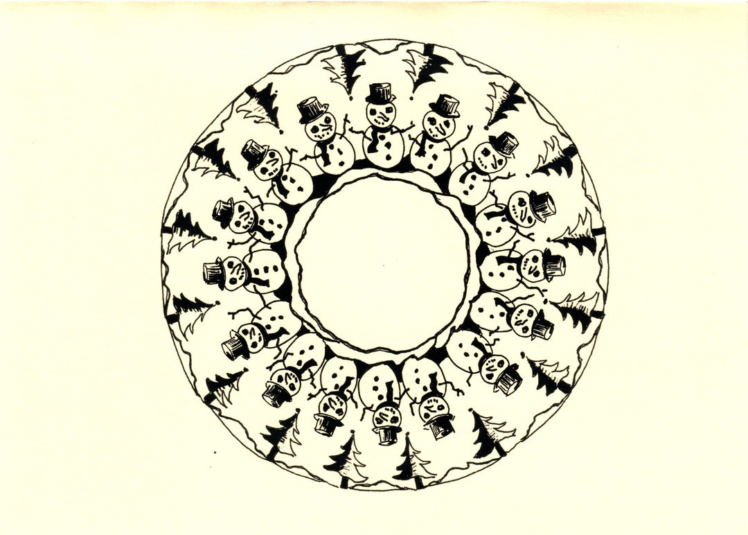 Hand Drawn Mandala Note Cards-LetterSeals.com