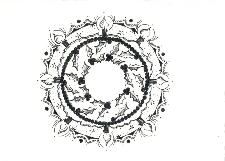 Hand Drawn Mandala Note Cards-LetterSeals.com