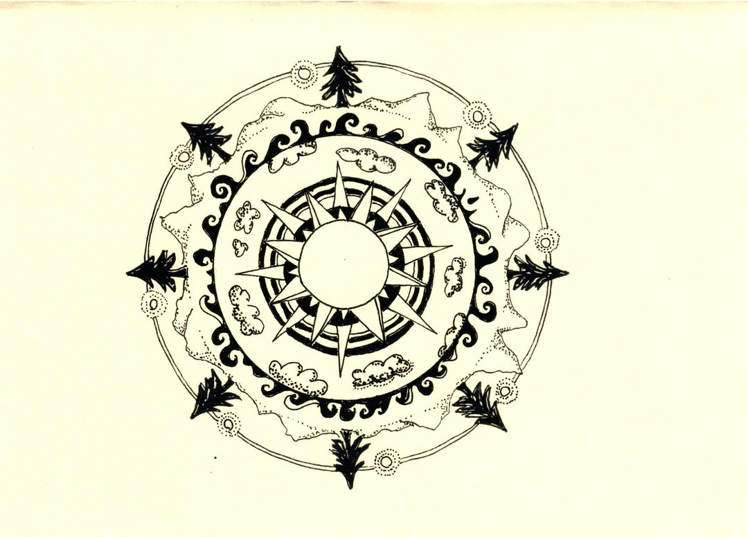 Hand Drawn Mandala Note Cards-LetterSeals.com