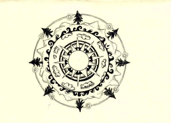 Hand Drawn Mandala Note Cards-LetterSeals.com