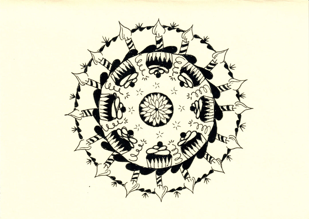 Hand Drawn Mandala Note Cards-LetterSeals.com