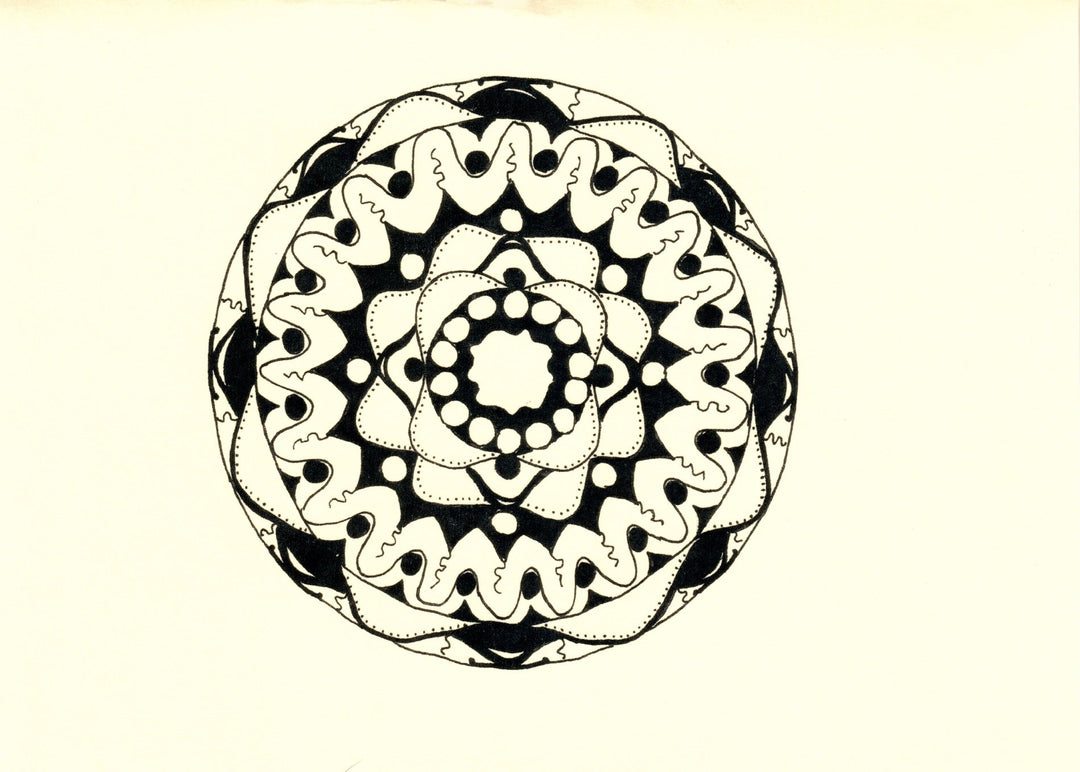 Hand Drawn Mandala Note Cards-LetterSeals.com
