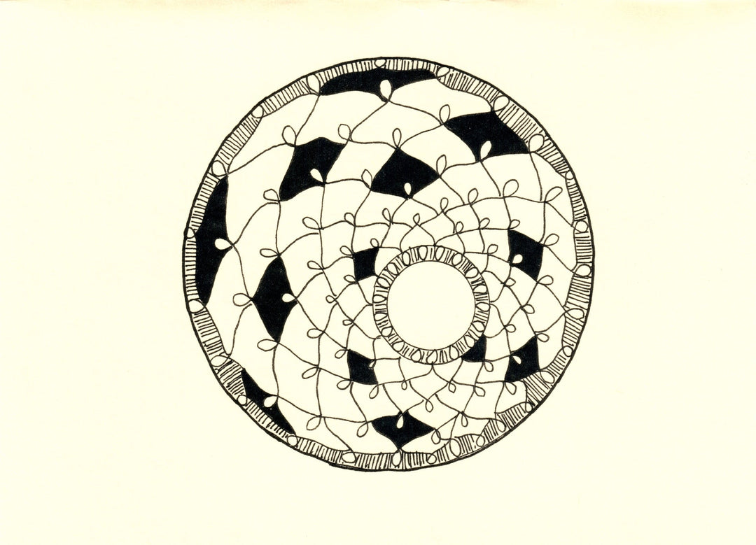 Hand Drawn Mandala Note Cards-LetterSeals.com