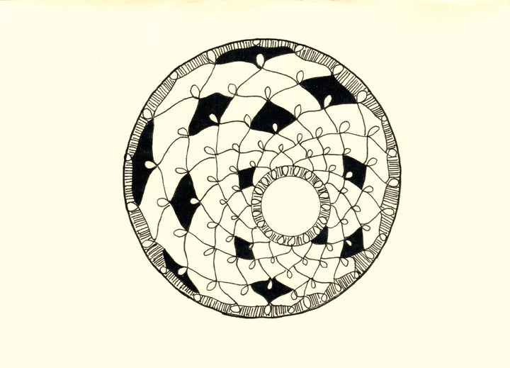 Hand Drawn Mandala Note Cards-LetterSeals.com