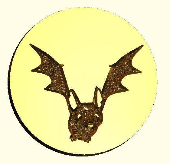 Happy Bat Wax Seal Stamp- Made in USA- LetterSeals.com