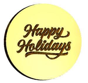Happy Holidays #1 Wax Seal Stamp- Made in USA- LetterSeals.com