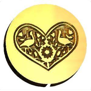 Heart Distlefink Wax Seal Stamp- Made in USA- LetterSeals.com