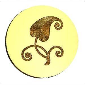 Heart Leaf Wax Seal Stamp- Made in USA- LetterSeals.com