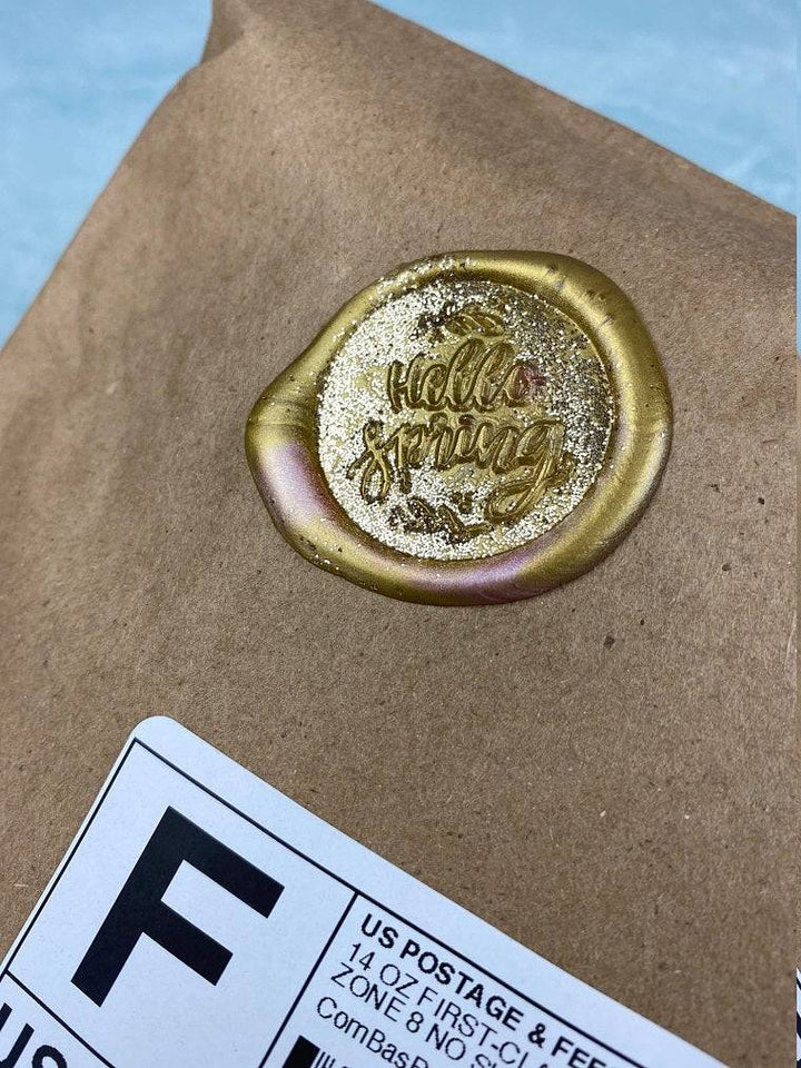 Hello Spring Wax Seal Stamp- Made in USA- LetterSeals.com