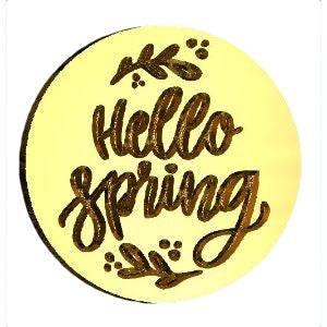 Hello Spring Wax Seal Stamp- Made in USA- LetterSeals.com