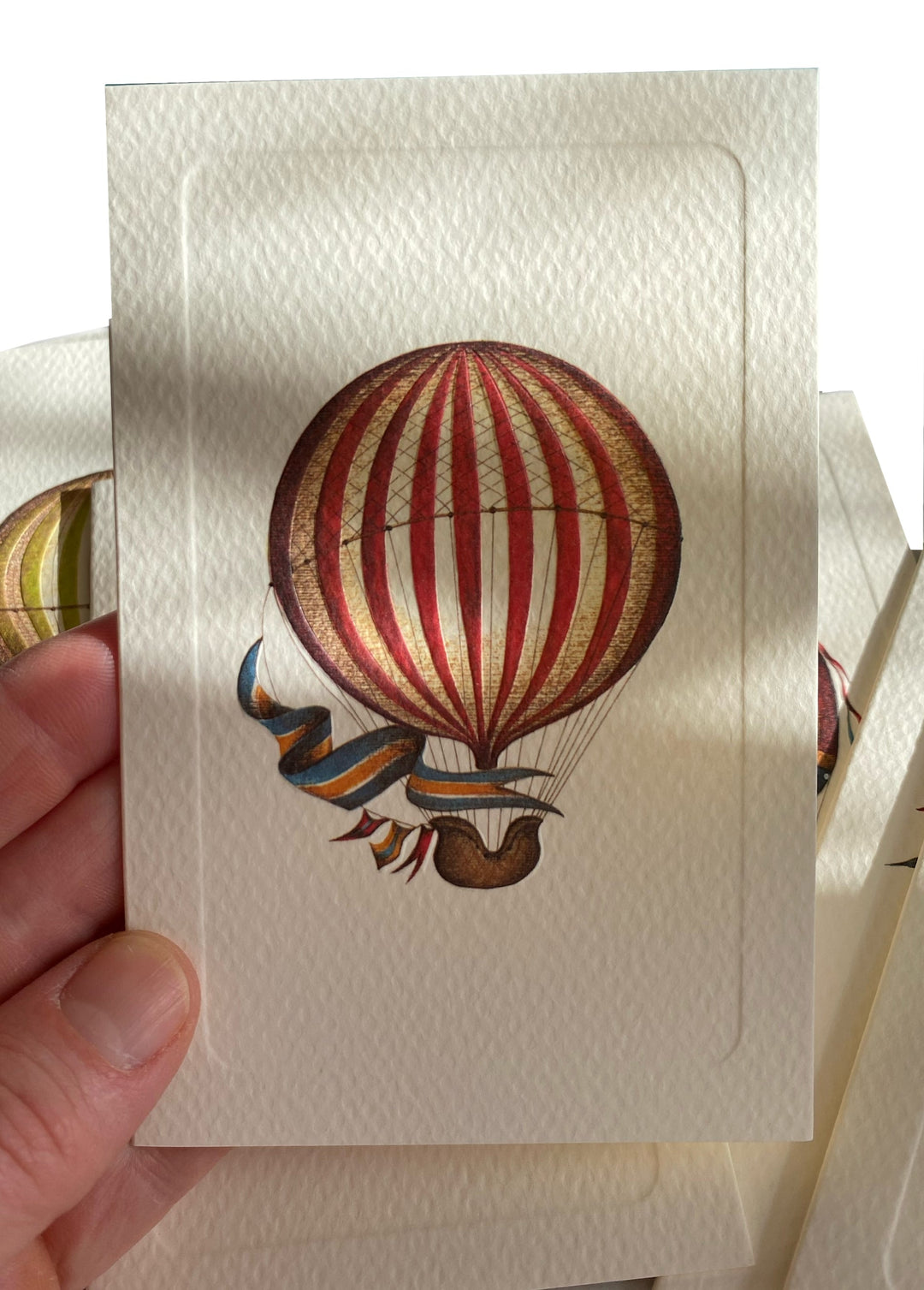 Italian letterpress balloon notecard set rossi 1931 letterseals.com