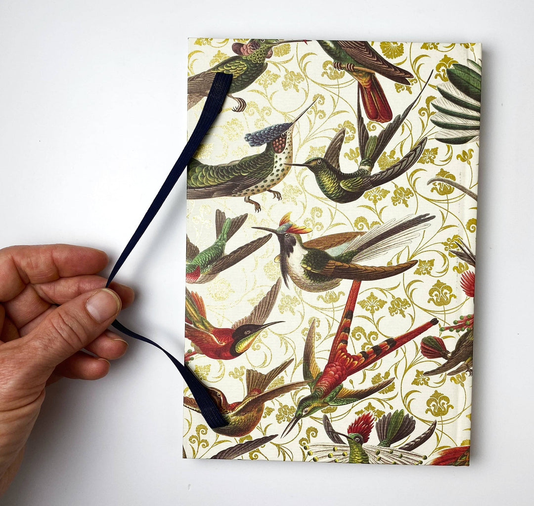 Hummingbirds Hardcover Notebook - Rossi 1931 Letterpress Paper Cover-LetterSeals.com