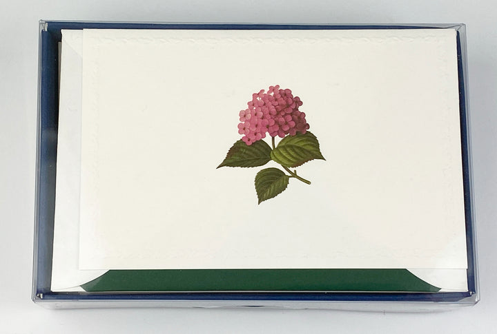 Hydrangea Motif Notecards | Rossi 1931 Italian Stationery-LetterSeals.com