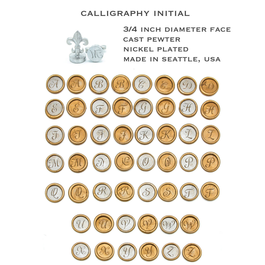 Initial Wax Seal Stamp, Glue Gun & Sealing Wax Set-LetterSeals.com
