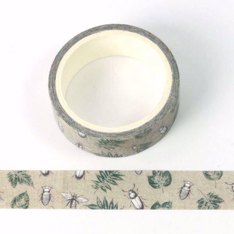 Insects + Leaves Washi Tape-LetterSeals.com