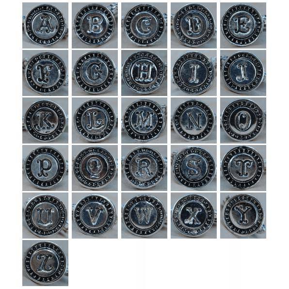Italian Crafted Silver Bold Initial Wax Seal Stamps-LetterSeals.com
