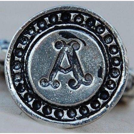 Italian Crafted Silver Bold Initial Wax Seal Stamps-LetterSeals.com