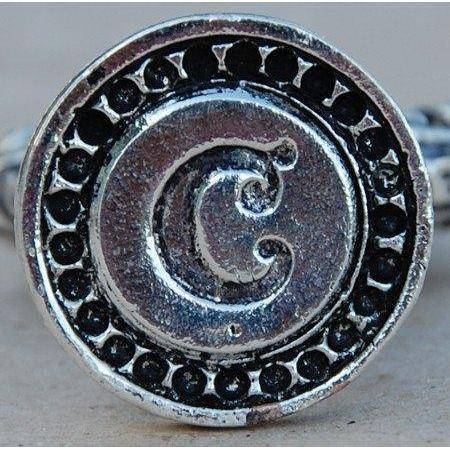 Italian Crafted Silver Bold Initial Wax Seal Stamps-LetterSeals.com