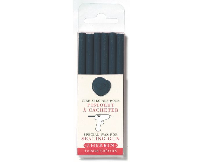 Dark blue j. herbin french glue gun sealing wax from letterseals.com