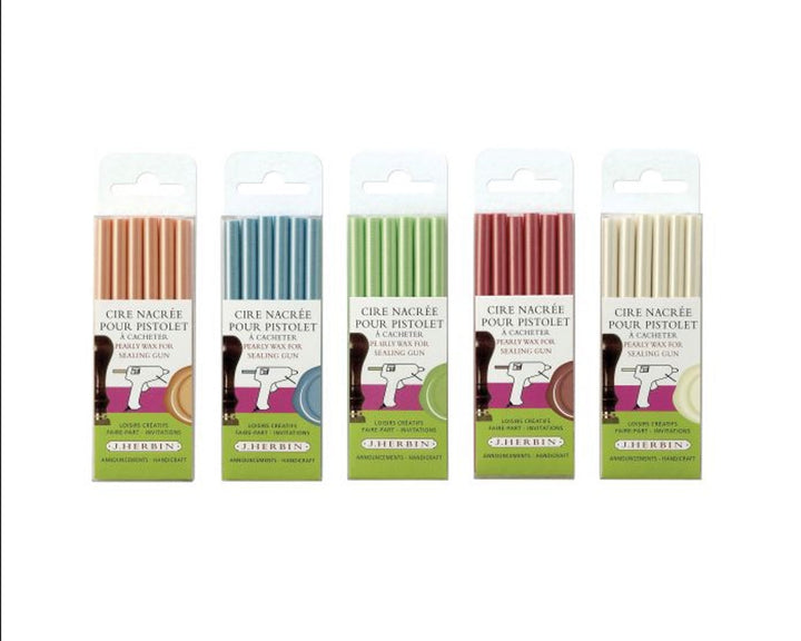 pearl colors of sealing wax j. herbin french glue gun sealing wax from letterseals.com