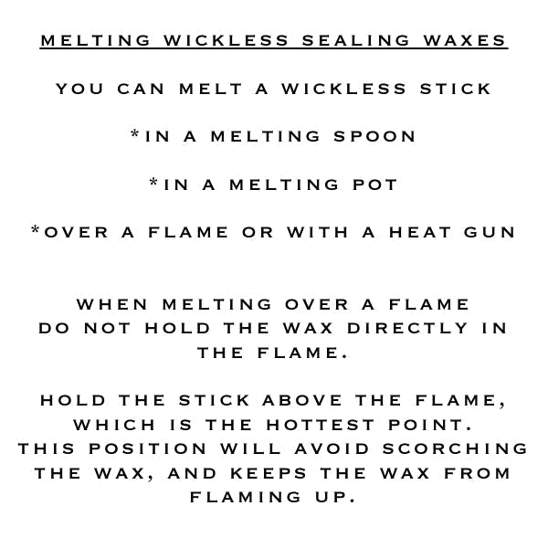 Tips for using wickless sealing waxes