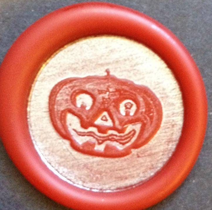 Jack-o-Lantern Wax Seal Stamp- Made in USA- LetterSeals.com