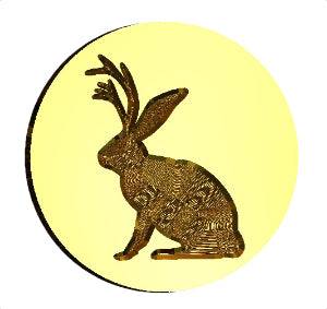 Jackalope 2 Wax Seal Stamp- Made in USA- LetterSeals.com