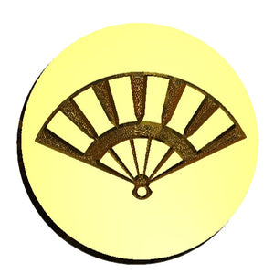Japanese Fan Wax Seal Stamp- Made in USA- LetterSeals.com
