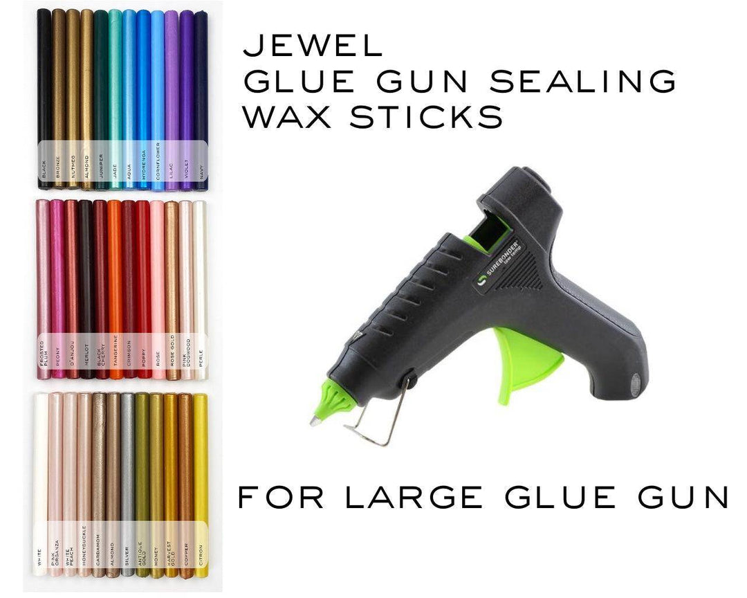 15 Pieces Sealing Wax Sticks with American Plug Glue Gun Set, Glue Gun Wax  Seal Rods Mini Hot Glue Gun for Wedding Invitations Cards Envelopes Wine