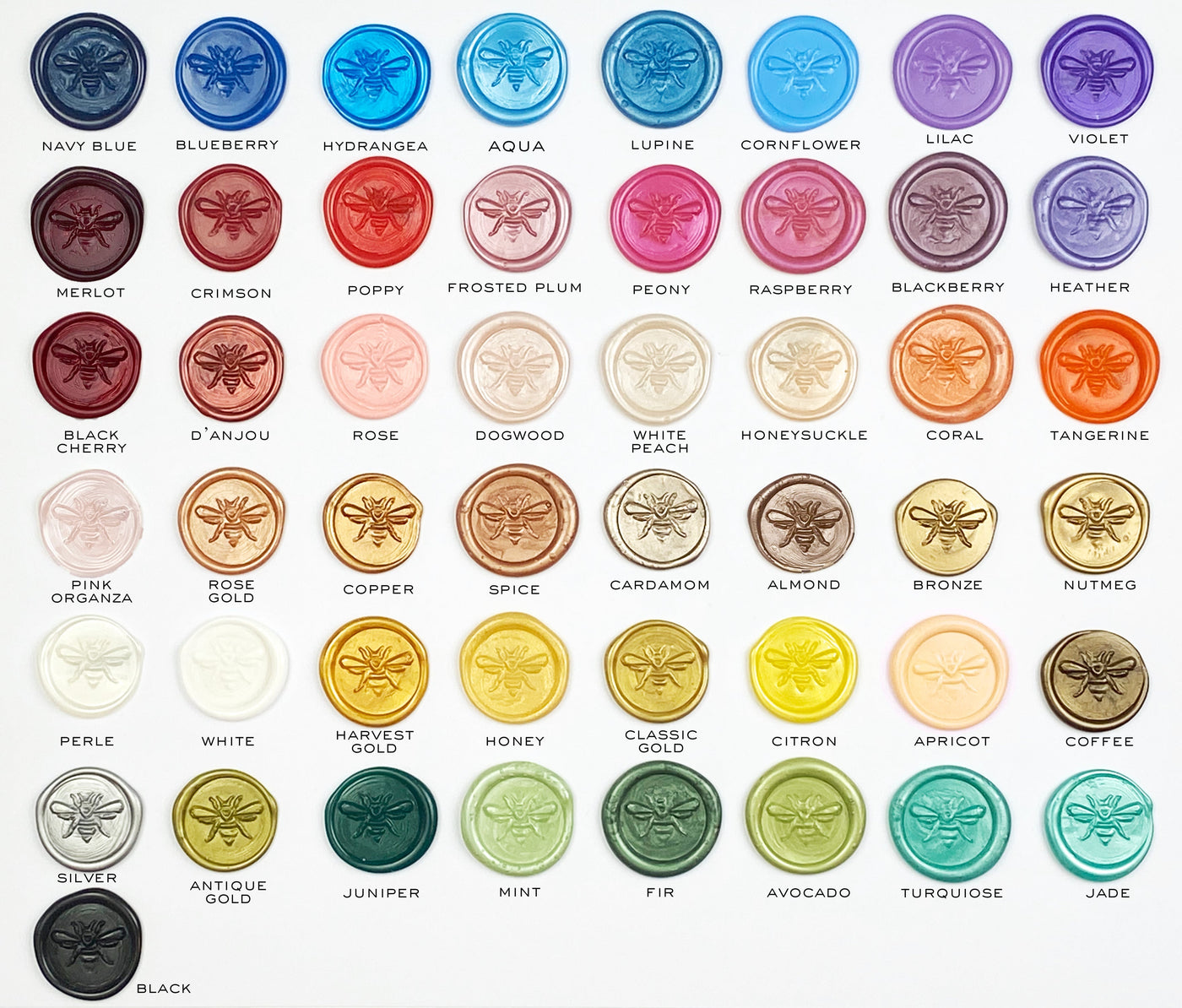Letteresals.com bead sealing wax colors